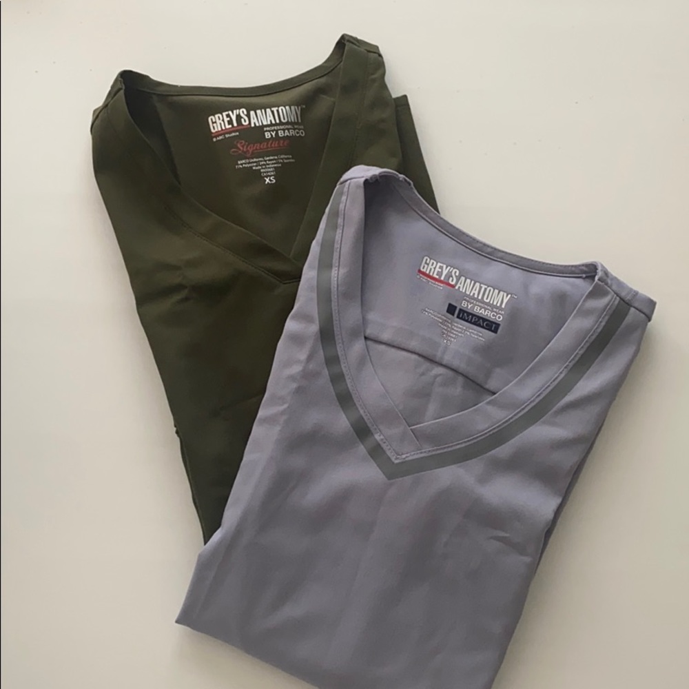 2 Grey’s Anatomy Scrub Tops
